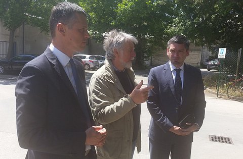 Incontro fra il Presidente Flego e il Sindaco Miletić con i lavoratori della TESU