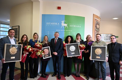 Župan Boris Miletić primio dobitnike nagrade Suncokret ruralnoga turizma 2025. iz Istarske županije