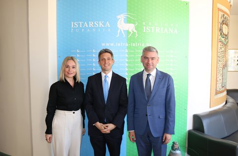 Visita inaugurale dell'incaricato d'affari pro tempore dell'Ambasciata americana in Croazia alla Regione Istriana