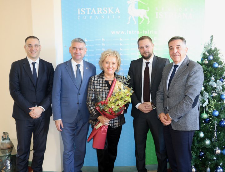 Župan Miletić zahvalio Jaklin Majetić na velikom doprinosu istarskom gospodarstvu