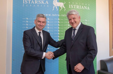 Continua l'amicizia e la buona collaborazione fra la Regione Istriana e la Regione Litoraneo-Montana