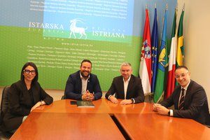 Incontro di lavoro tra il presidente della Regione Boris Miletić e il sindaco della Città di Pola Filip Zoričić