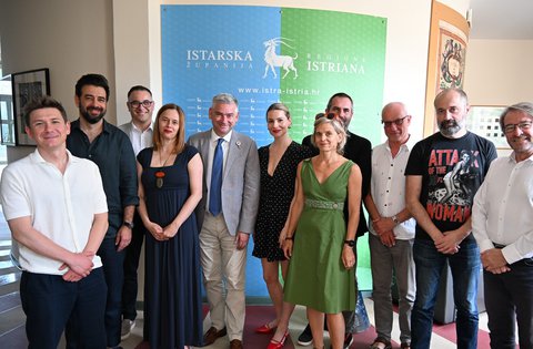 Predstavnici 72. Pulskog filmskog festivala na prijemu kod istarskog župana Borisa Miletića