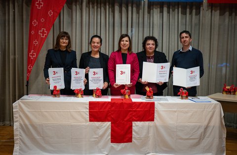 La Regione Istriana ha ricevuto un riconoscimento speciale dalla Società della Croce Rossa