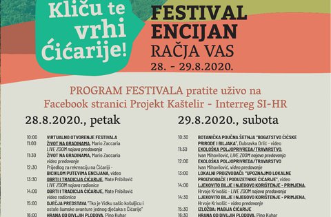 La prima edizione del Festival della Genziana dedicato alla promozione della Ciceria - edizione online tramite la pagina Facebook del progetto "Kaštelir"