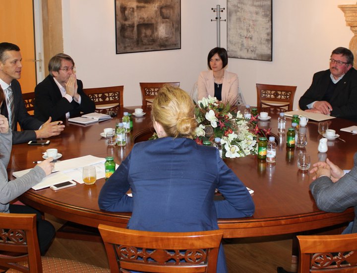 Il Presidente Flego all'incontro di lavoro con i rappresentanti del Comune di Grisignana