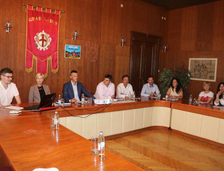 Il Presidente Flego in visita alla Città  di Albona