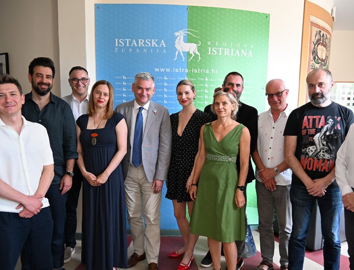 I rappresentanti del 72º Festival del cinema di Pola ricevuti dal presidente della Regione Istriana Boris Miletić