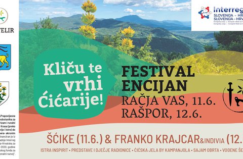 La seconda edizione del Festival della Genziana dedicato alla promozione della Ciceria si terrà l'11 giugno a Račja Vas e il 12 giugno a Raspo
