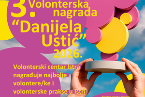 Aperte le candidature per il 3° Premio per il volontariato “Danijela Ustić” per il 2026