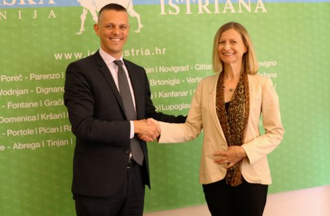 Incontro fra il Presidente della Regione Istriana e l'ambasciatrice della Repubblica di Slovenia