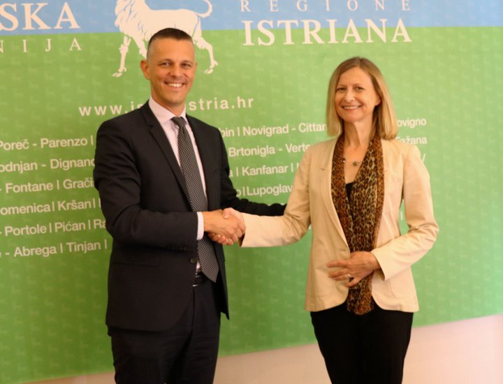 Incontro fra il Presidente della Regione Istriana e l'ambasciatrice della Repubblica di Slovenia