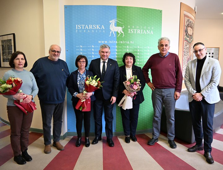 Istarski župan Boris Miletić upriličio prijem za djelatnike Istarske županije koji odlaze u mirovinu