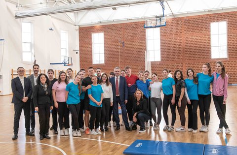Župan Miletić obišao obnovljenu Sportsku dvoranu Stoja, u Puli