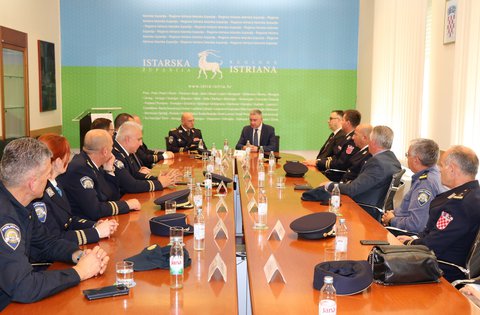 Il presidente Miletić ha organizzato un ricevimento in occasione della Giornata della polizia