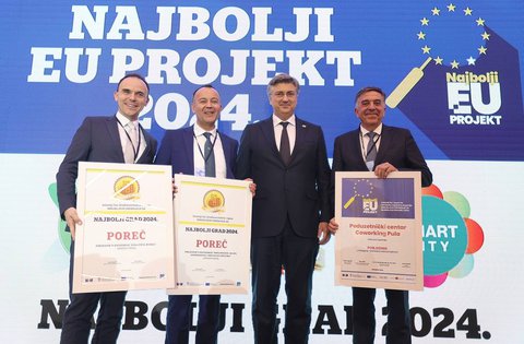 Poduzetnički centar Coworking Pula Istarske razvojne agencije dobitnik nagrade Najbolji EU projekt
