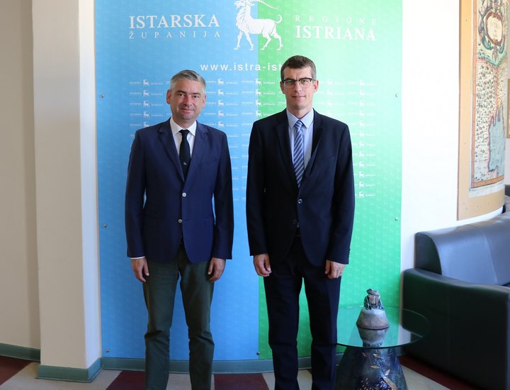 L'ambasciatore della Repubblica di Slovenia in visita inaugurale nella Regione Istriana
