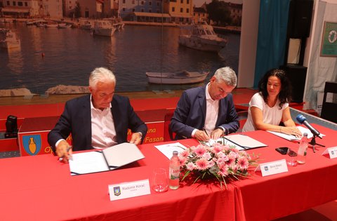 La Regione Istriana e il Comune di Fasana hanno firmato la Lettera d'intenti per la ricostruzione e l'ampliamento della Scuola elementare di Fasana