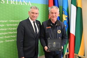Il presidente Miletić ha ricevuto il responsabile del Servizio per la protezione civile della Regione Istriana