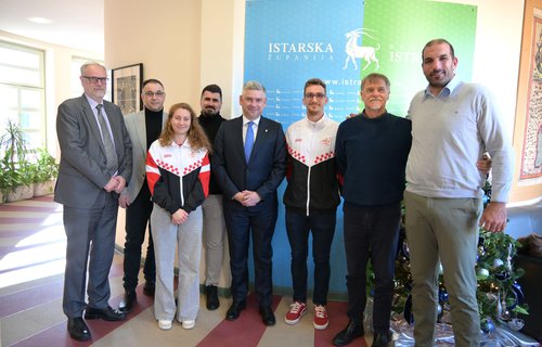 Župan Miletić upriličio prijem za uspješne istarske predstavnike na Olimpijadi za gluhe i nagluhe u Tokiju