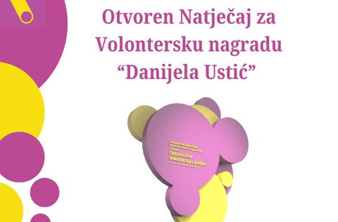 È stato bandito il concorso per l'assegnazione del Premio per il volontariato "Danijela Ustić“️