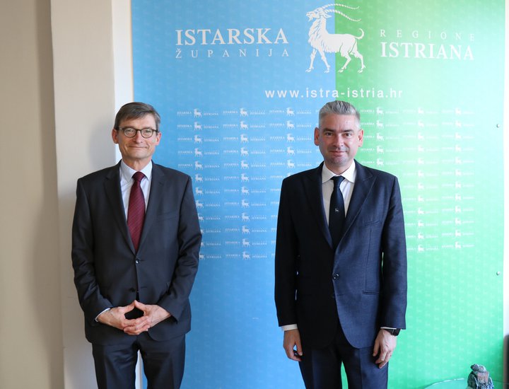 Visita inaugurale per l'ambasciatore d'Austria nella Regione Istriana