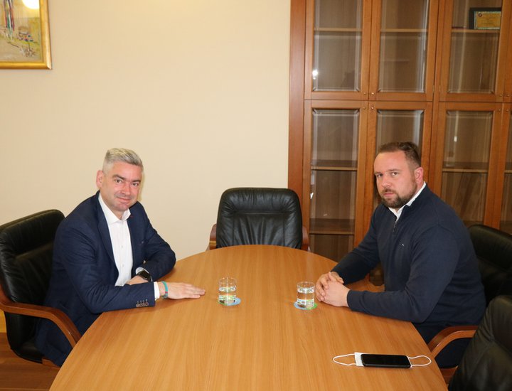 Incontro di lavoro fra il presidente Miletić e il Sindaco del Comune di Gimino