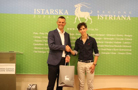 Ricevimento dal Presidente della Regione per Leonardo Rojnić, campione mondiale junior di fisarmonica diatonica