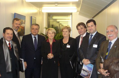 Bruxelles: Europska povjerenica Danuta Hà¼bner primila  izaslanstvo Jadranske euroregije na čelu s predsjednikom Ivanom Jakovčićem