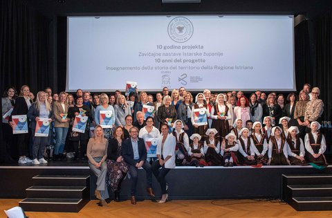 La Regione Istriana ha celebrato solennemente il decimo anniversario del progetto dell'Insegnamento della storia e della cultura del territorio