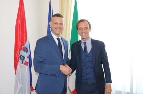 Primo incontro fra il Presidente della Regione Istriana Flego e il Presidente della Regione Friuli Venezia Giulia Fedrigo