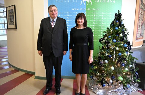Veleposlanik Savezne Republike Njemačke NJ. E. Pascal Hector u nastupnom posjetu Istarskoj županiji
