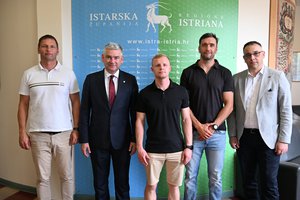 Župan Boris Miletić primio boksačkog prvaka Hrvatske Patrika Licula