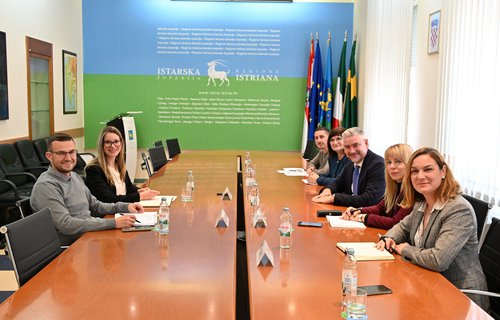 Župan Boris Miletić radni sastanak s načelnicom Kršana Anom Vuksan