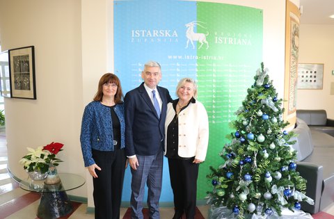 Il presidente Miletić ha organizzato un ricevimento per il nuovo direttore dell'Ospedale specialistico di ortopedia e riabilitazione "Martin Horvat".