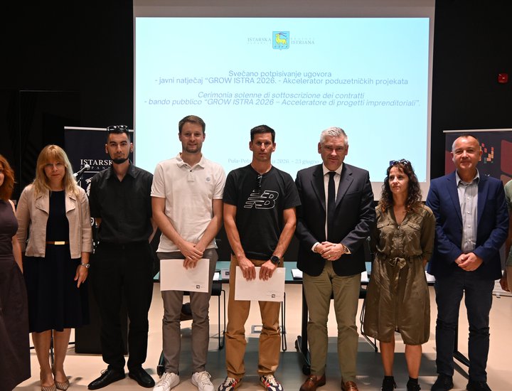 Dieci progetti imprenditoriali accedono al primo programma di accelerazione della Regione Istriana “GROW ISTRA 2026 – Acceleratore di progetti imprenditoriali”