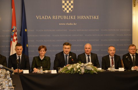 Il Presidente Flego ha presentato al Premier Plenković i progetti di particolare importanza per l'Istria