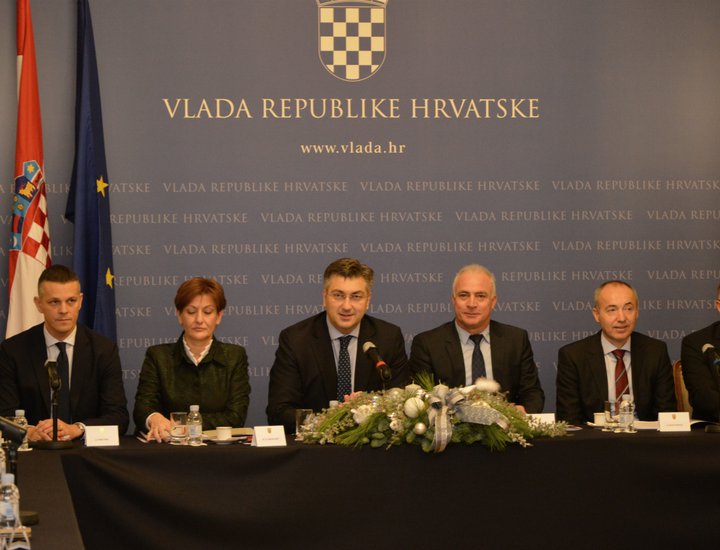 Il Presidente Flego ha presentato al Premier Plenković i progetti di particolare importanza per l'Istria