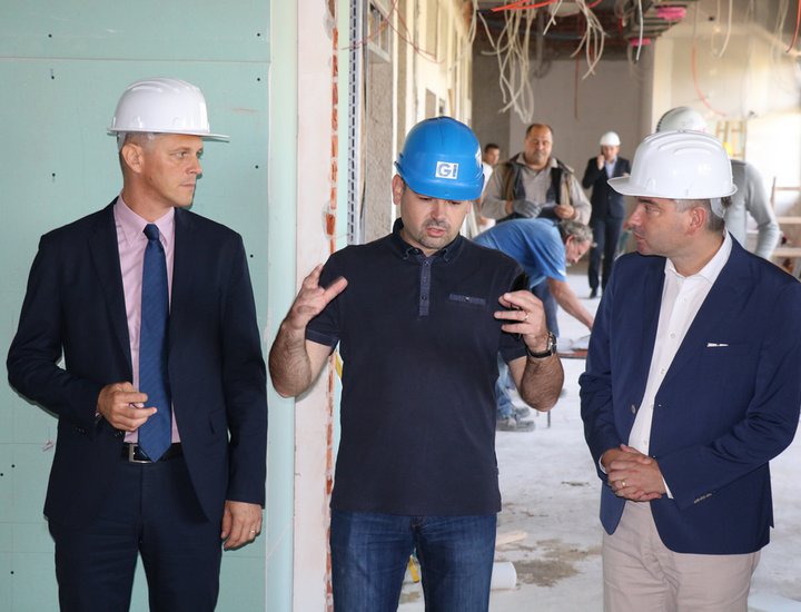 Il Presidente Flego e il Sindaco Miletić hanno visitato il cantiere del nuovo ospedale