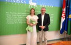 Župan Miletić primio glumicu Dijanu Vidušin, dobitnicu Nagrade „Vladimir Nazor“