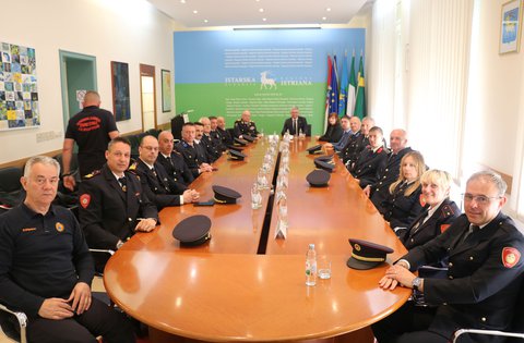 Ricevimento per la Comunità dei vigili del fuoco della Regione Istriana in occasione della Giornata internazionale dei vigili del fuoco